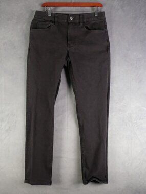 Everlane Jeans Mens 30X30 Black Tan Slim Straight Cotton Denim Mid Rise Stretch